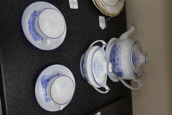 A Spode part tea set, c.1810-15,